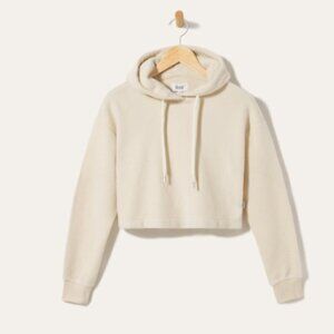 Feat BlanketBlend Cropped Hoodie Oatmilk
